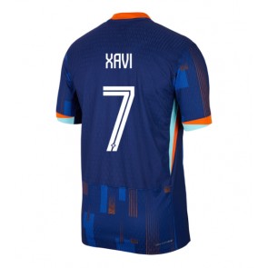 Holandsko Xavi Simons #7 Venkovní Dres ME 2024 Krátký Rukáv